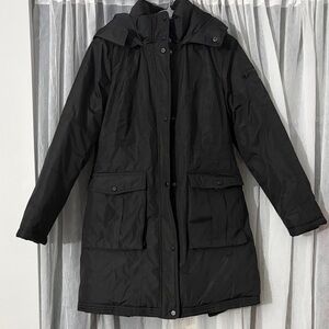Madden Girl Black Puffer Coat with Hood